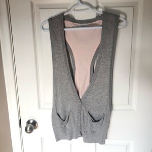 2/$15🌟 Costa Blanca Grey Sleeveless Racerback Vest